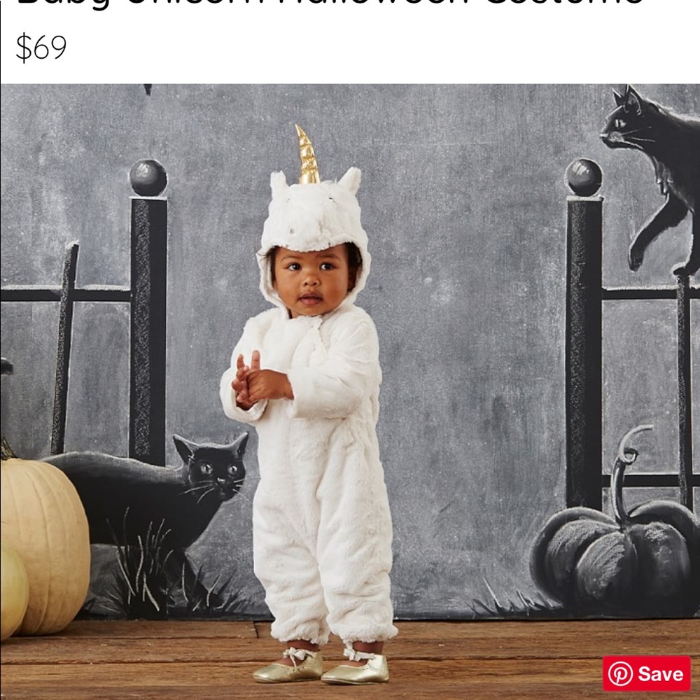Pottery barn baby unicorn costume